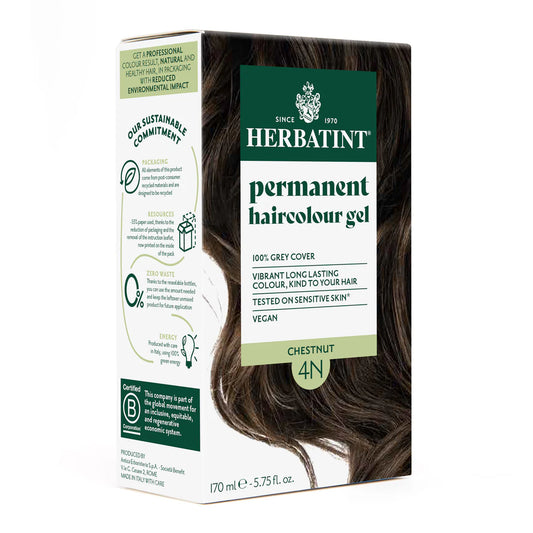 Permanent Hair Color Gel - 4N Chestnut