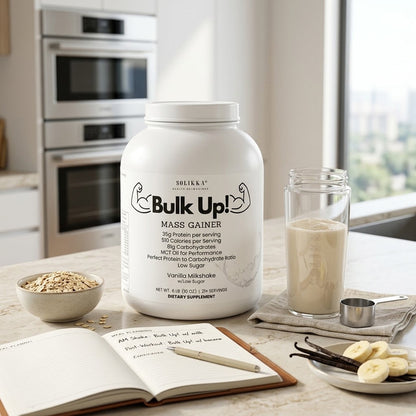 6lb Bulk Up! Mass Gainer Vanilla Milkshake w/Low Sugar
