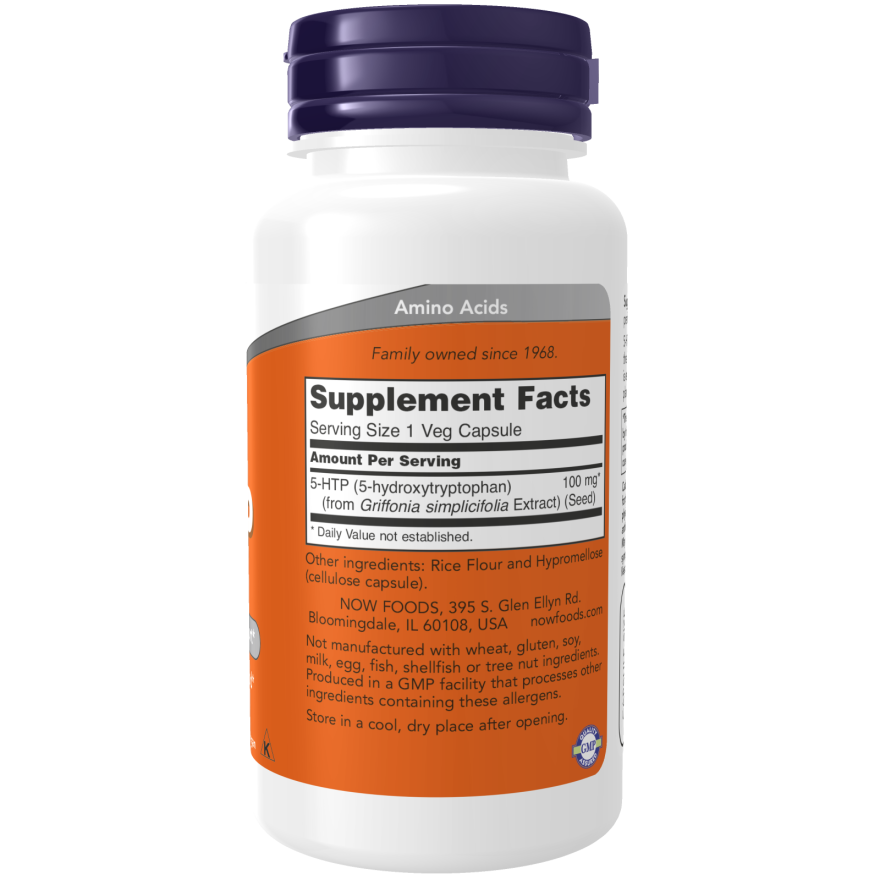 5-HTP 100 mg Veg Capsule-Amino Acids-AlchePharma