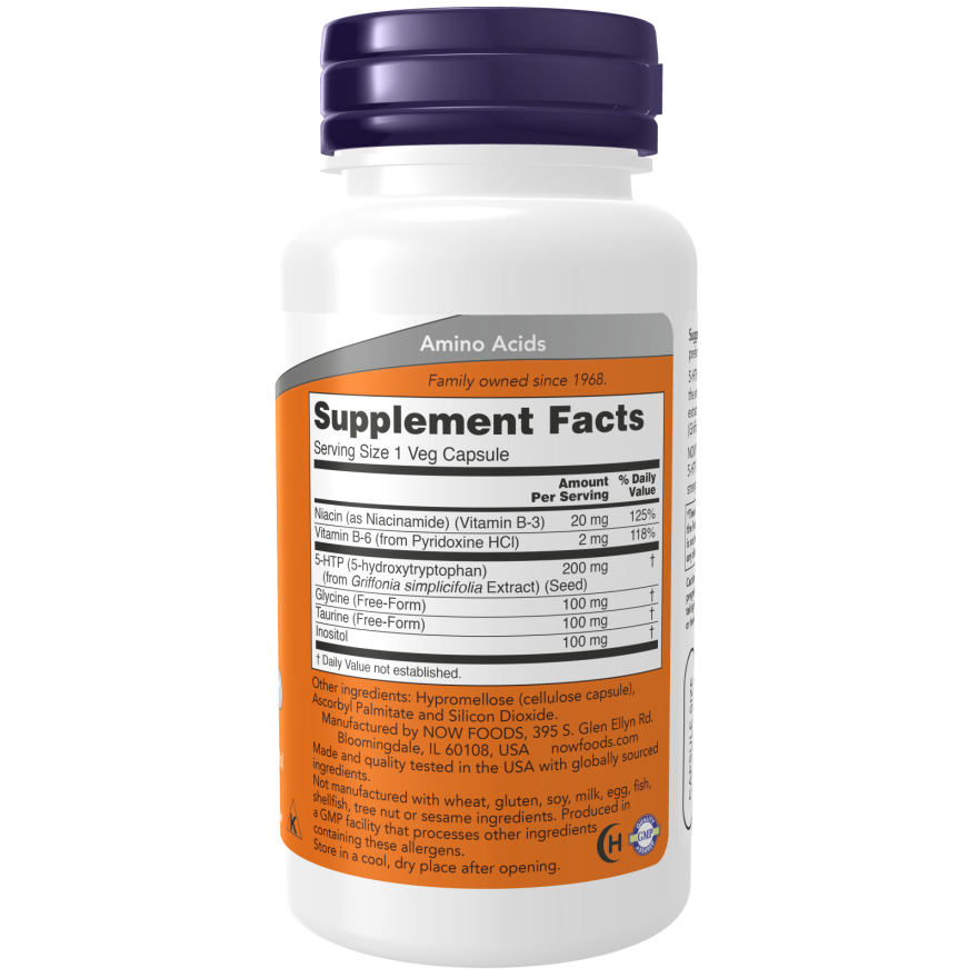 5-HTP, Double Strength 200 mg Veg Capsules-Amino Acids-AlchePharma