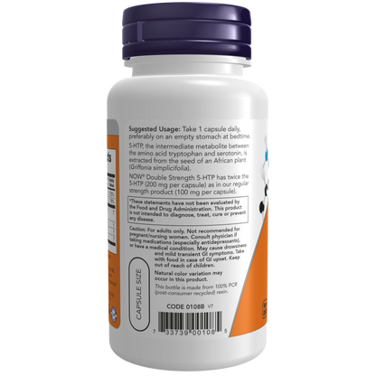 5-HTP, Double Strength 200 mg Veg Capsules-Amino Acids-AlchePharma