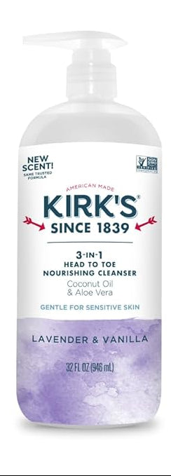 Kirk's 3-in-1 Natural Head to Toe Nourishing Liquid Cleanser