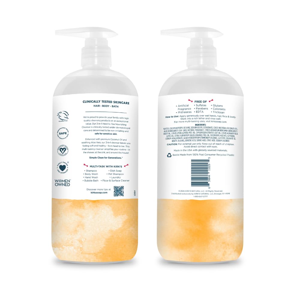 Kirk's Citrus Twist 3-in-1 Nourishing Cleanser