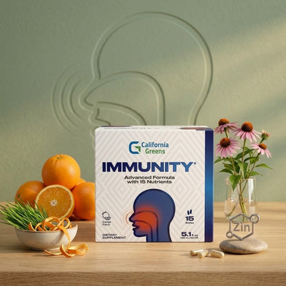 California greens Immunity Orange Flavor 15 Bottles