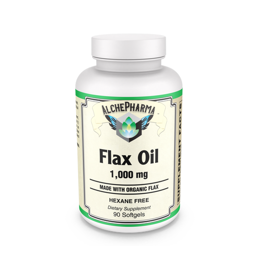 Flax Oil 1,000 Mg - Made with Organic Flax, Hexane Free Softgels