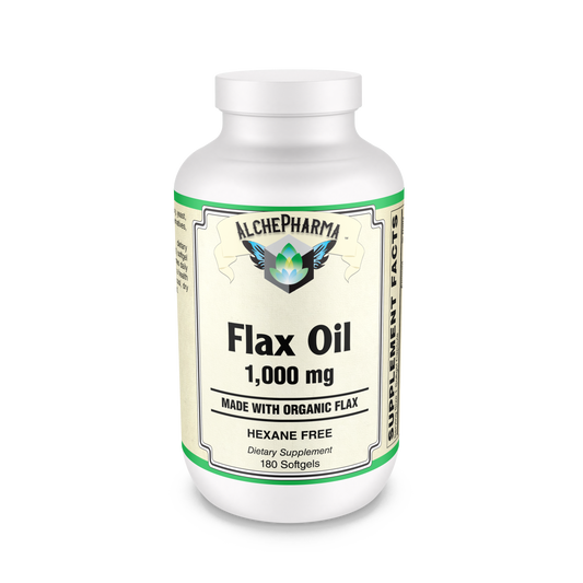 Flax Oil 1,000 Mg - Made with Organic Flax, Hexane Free Softgels