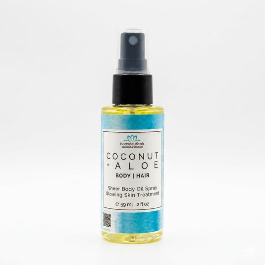 Coconut Aloe - Calendula Body + Hair Oil - 2 Fl. Oz.