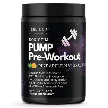 Non-Stim Pump Pre-Workout: Pineapple 312.5g w/ Natural Flavor