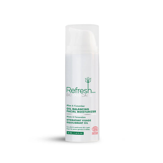 Oil Balancing Facial Moisturizer - Aloe & Cucumber - 50 mL