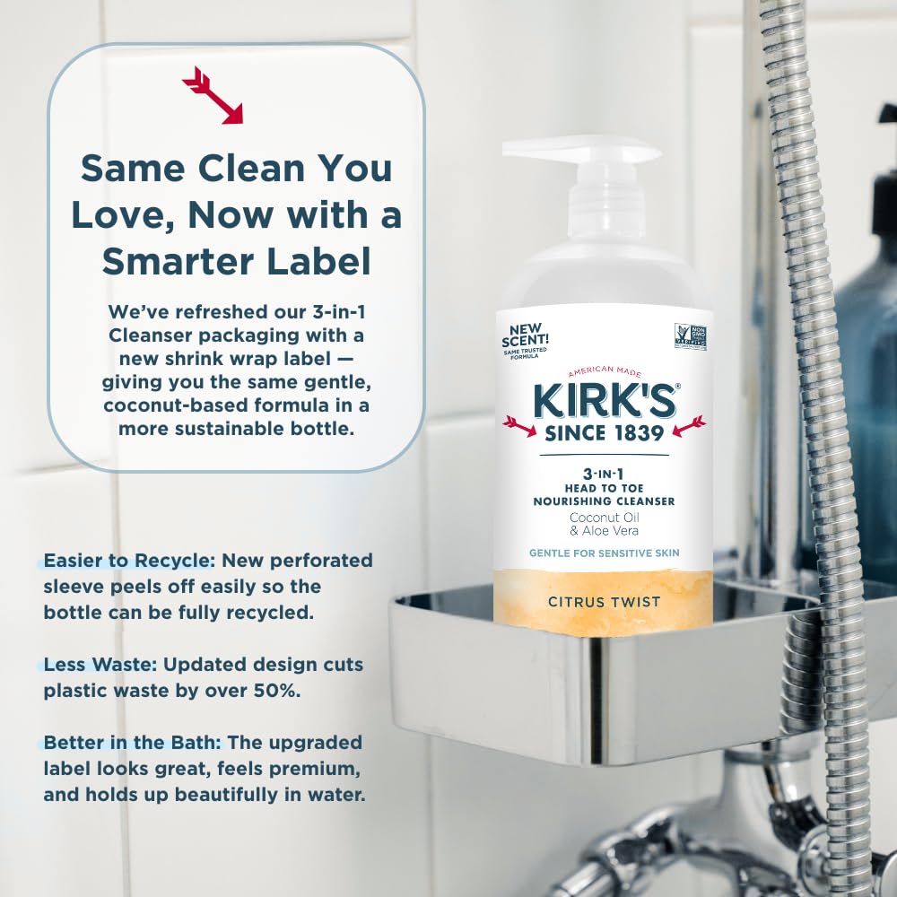 Kirk's Citrus Twist 3-in-1 Nourishing Cleanser