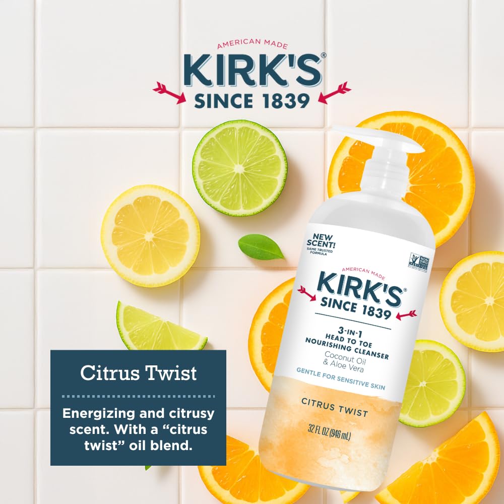 Kirk's Citrus Twist 3-in-1 Nourishing Cleanser