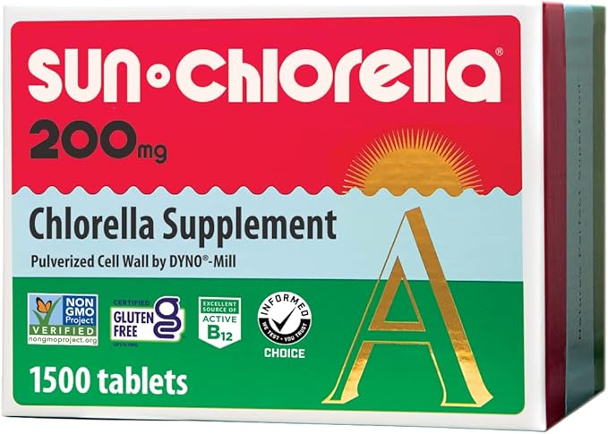 Sun Chlorella 200mg Tablets (1500 Count)
