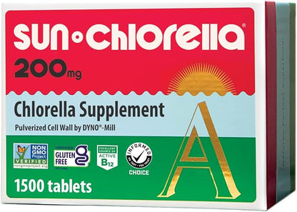 Sun Chlorella 200mg Tablets (1500 Count)