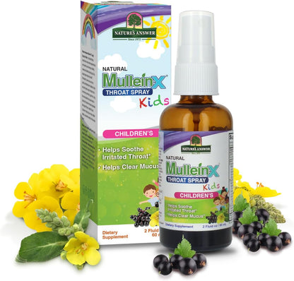 Natures Answer Mullein-X Throat Spray for Kids
