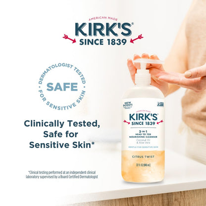 Kirk's Citrus Twist 3-in-1 Nourishing Cleanser