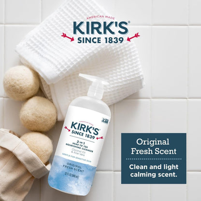 Kirk's Natural 3-in-1 Head to Toe Nourishing Liquid Cleanser