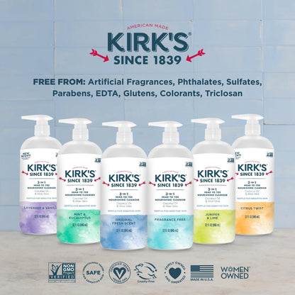 Kirk's Lavender & Vanilla 3-in-1 Nourishing Cleanser