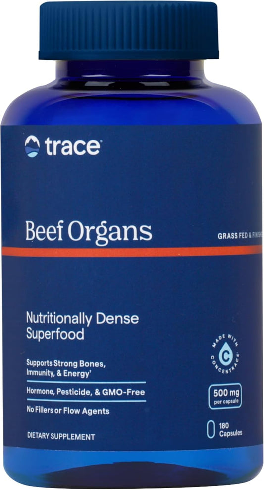 Trace Minerals Beef Organs 500 mg/capsule