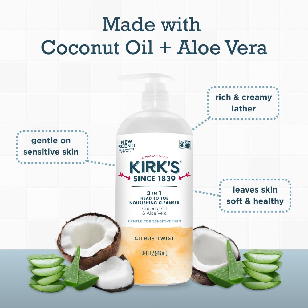 Kirk's Citrus Twist 3-in-1 Nourishing Cleanser