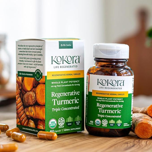 Regenerative Organic Certified Single - Turmeric (60 ct)