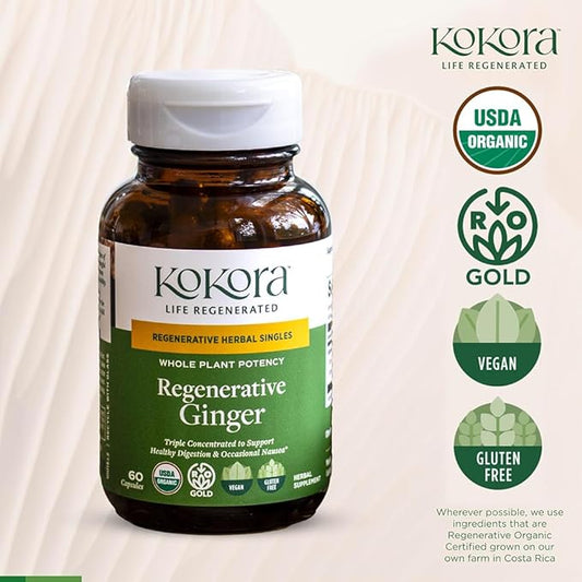 Regenerative Organic Certified Single - Ginger (60 ct)