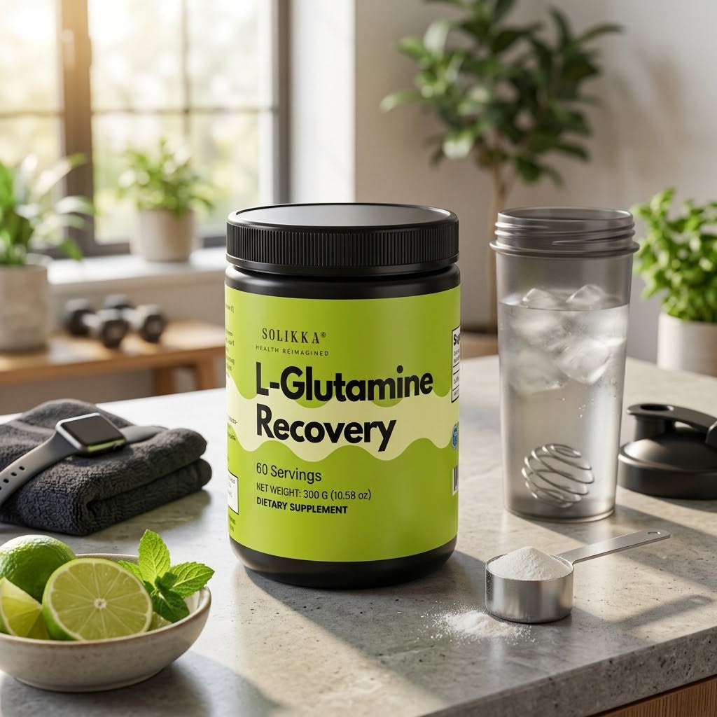 solikka L-Glutamine Recovery Powder – 5g Pure L-Glutamine (60 Servings)