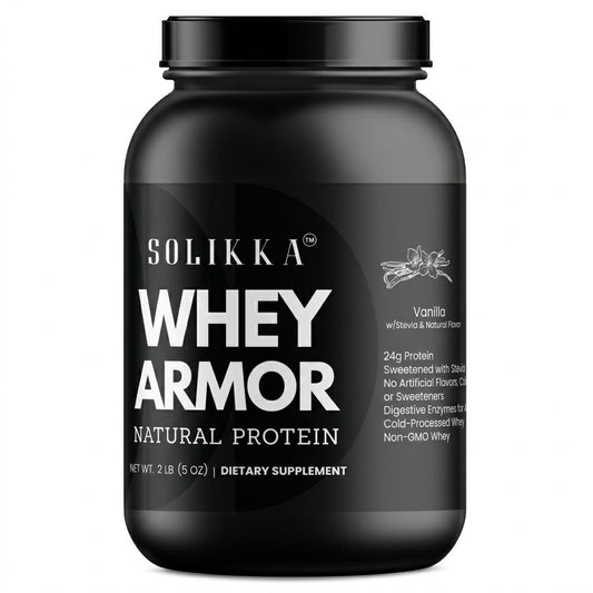 2lb Whey Armor Natural Protein Vanilla w/Stevia & Natural Flavor Non-GMO