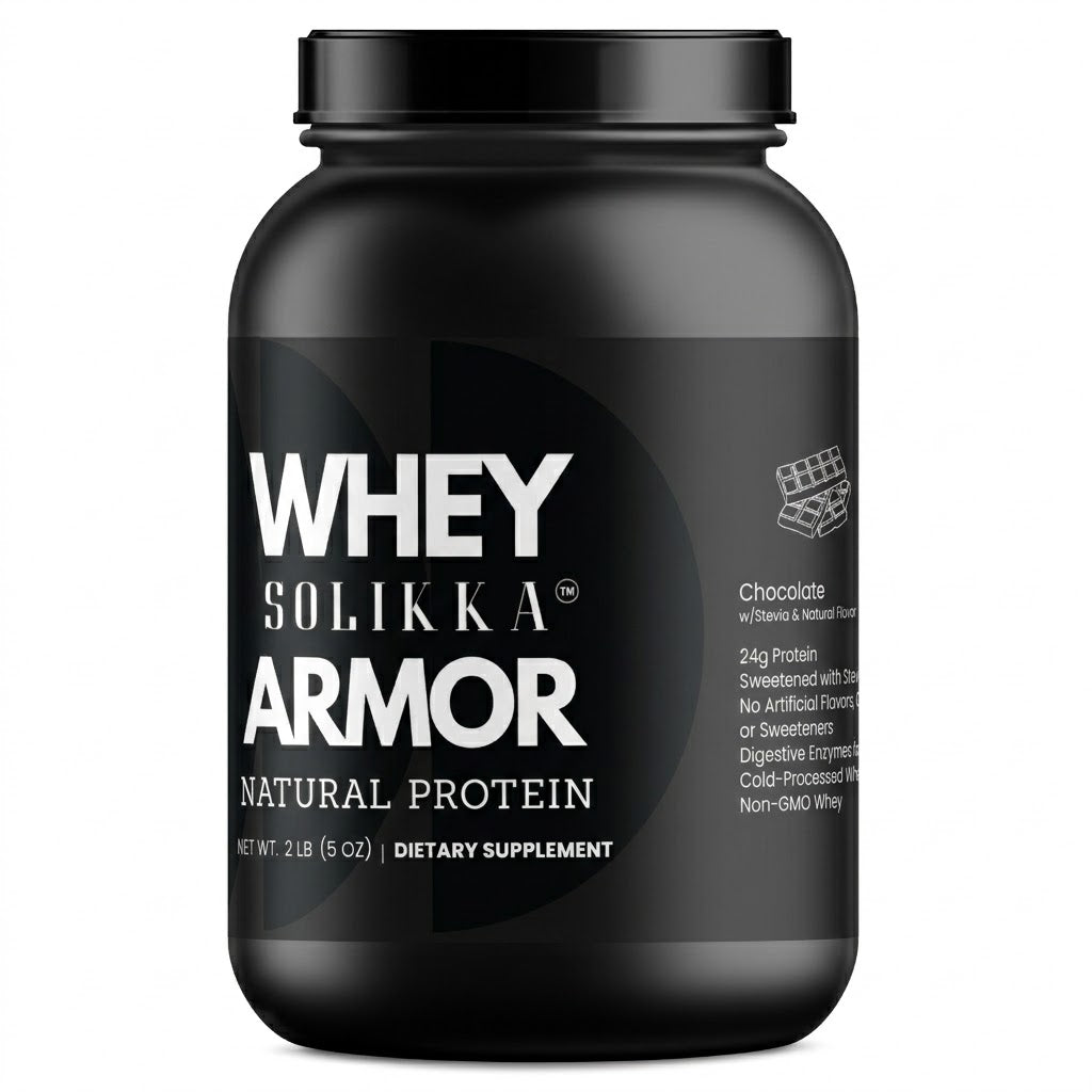 2lb Whey Armor Natural Protein Chocolate w/Stevia & Natural Flavor Non-GMO