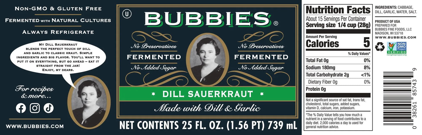 BUB DILL SAUERKRAUT