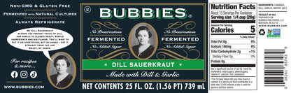 BUB DILL SAUERKRAUT