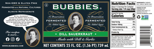 BUB DILL SAUERKRAUT