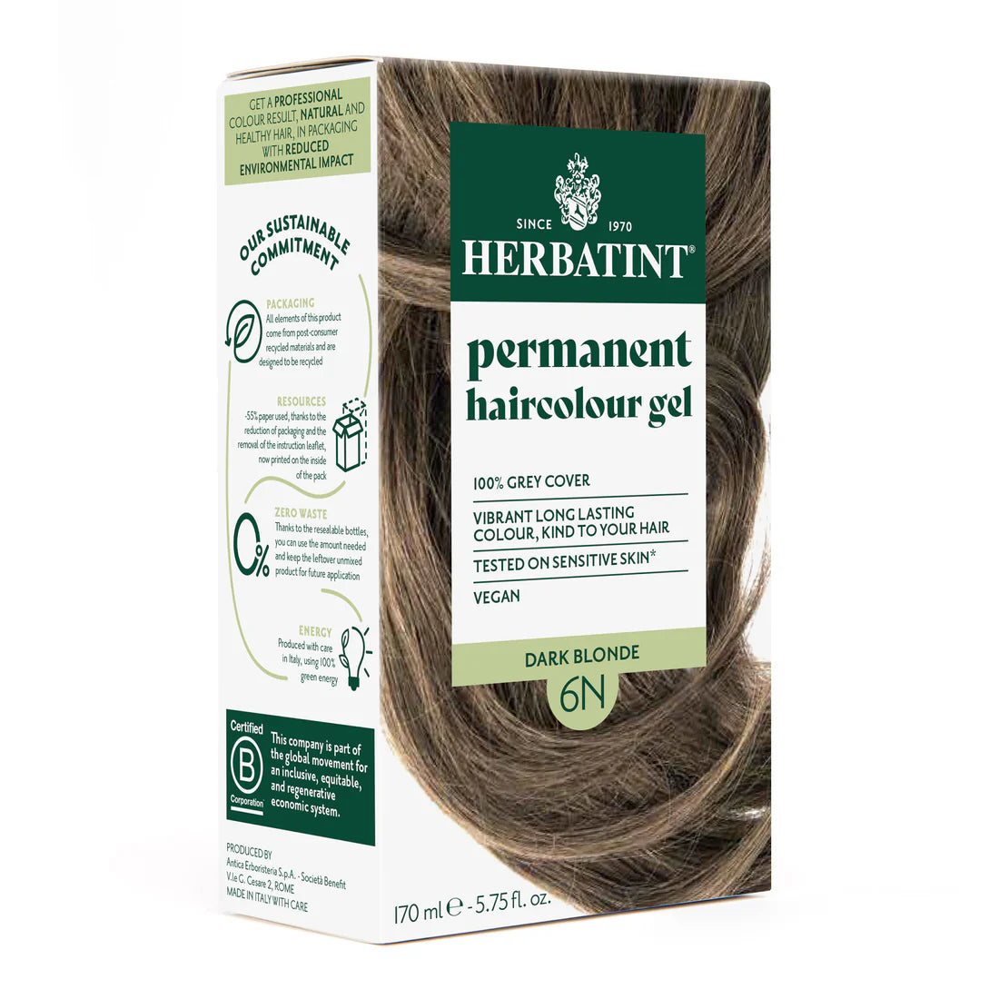 Permanent Hair Color Gel - 6N Dark Blonde