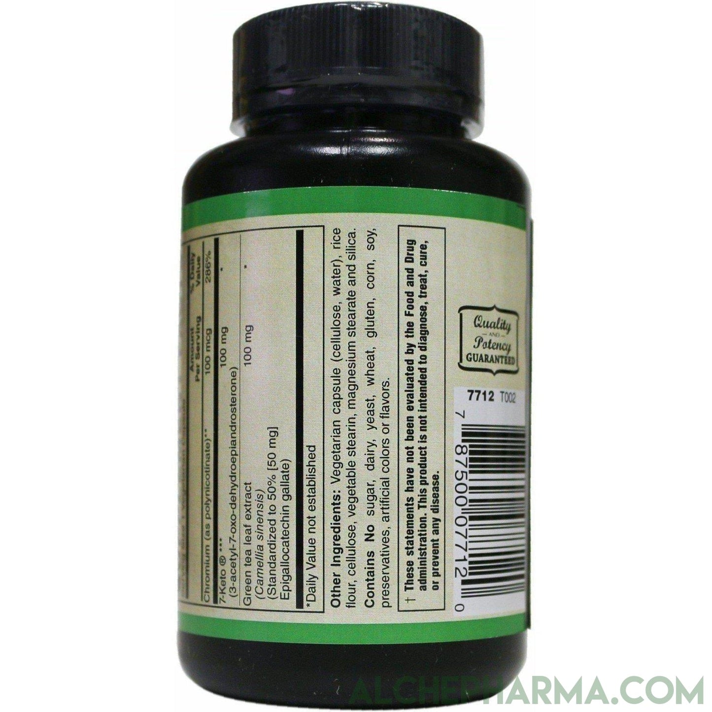 7-Keto Fit. 7-Keto ® (3-acetyl-7-oxo-dehydroepiandrosterone) / EGCG/ChromeMate® 30 Day Supply, 60 Vcaps - AlchePharma