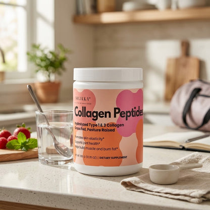 solikka Collagen Peptides – Hydrolyzed Type 1 & 3 Collagen Powder (350g / 12.35 oz)
