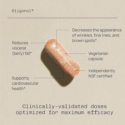 Oligonol Premium Anti-Aging & Circulation Support, 30 VegiCaps
