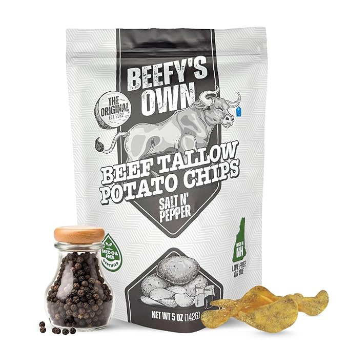 Beef Tallow Potato Chips - Gluten-Free - 5 Oz