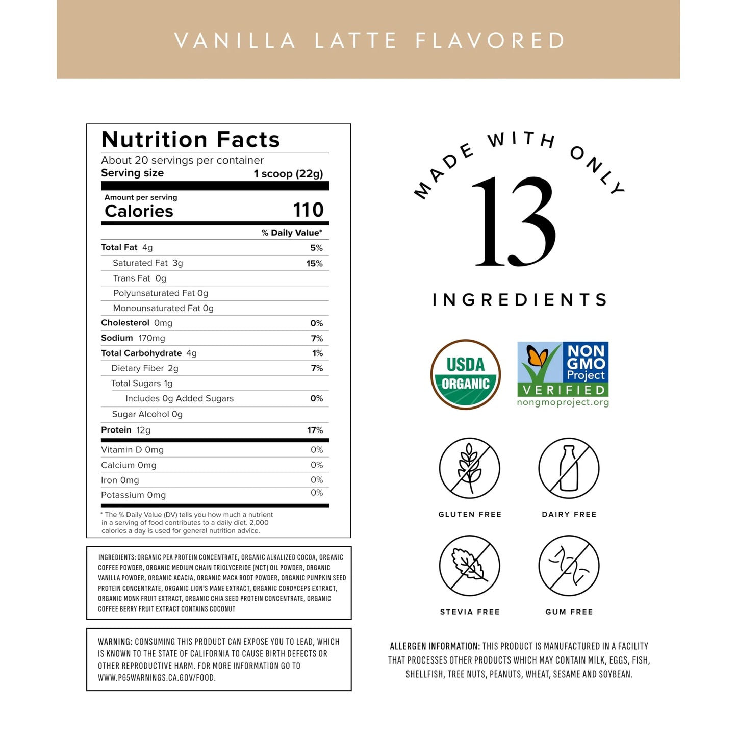 Protein + Energy - with Caffeine & Adaptogens
