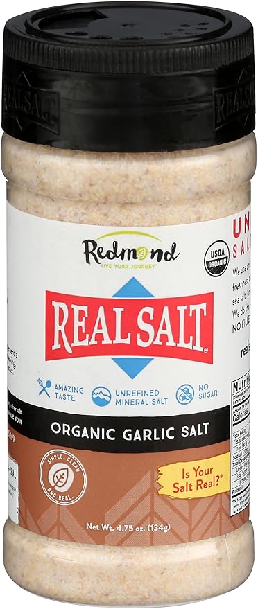 Redmond Real Salt Organic Garlic Salt