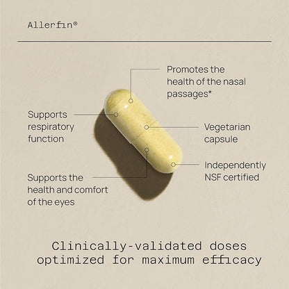 Allerfin Premium Sinus Relief Supplement – 60 Vegetable Capsules