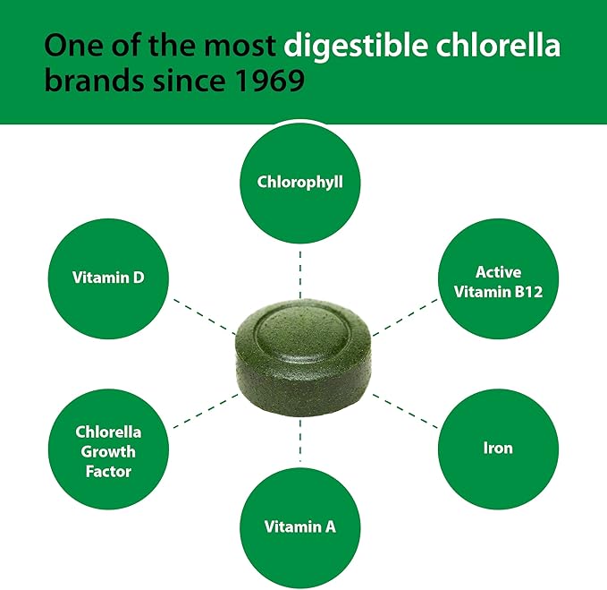 Sun Chlorella 200mg Tablets (1500 Count)
