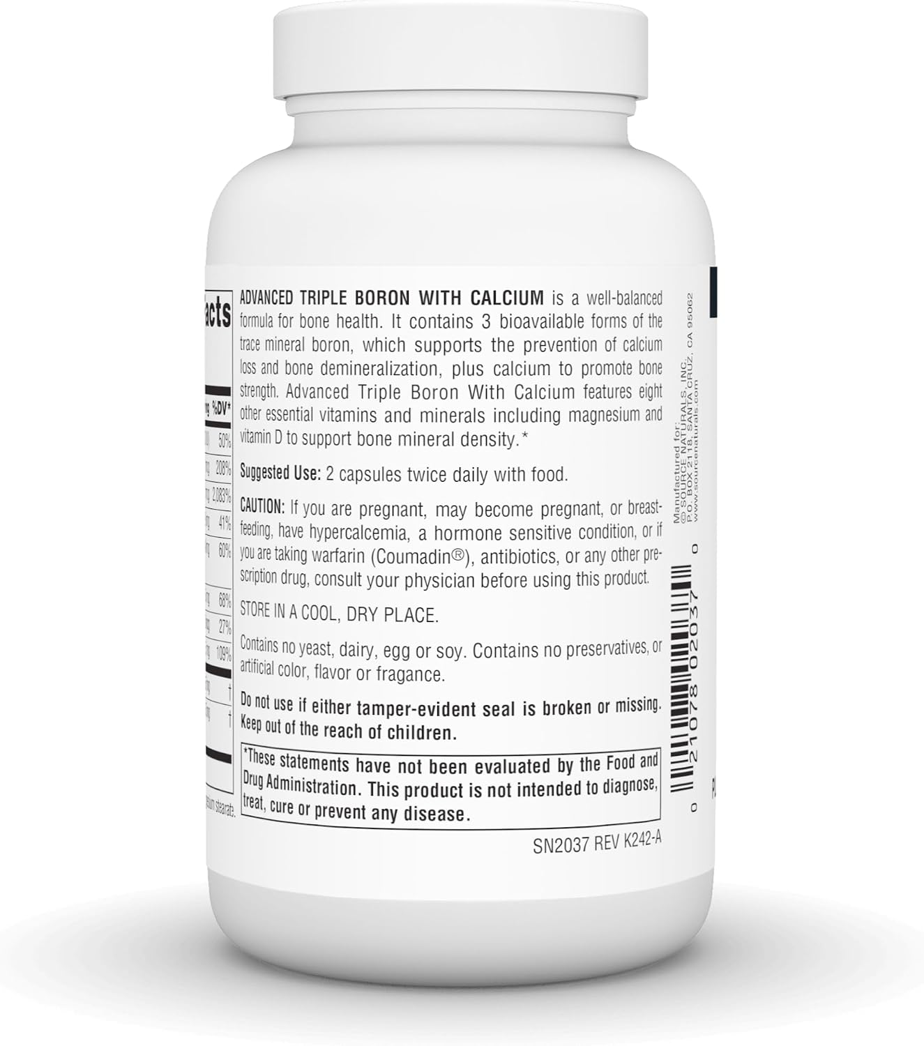 Source Naturals Advanced Triple Boron with Calcium 120 capsule