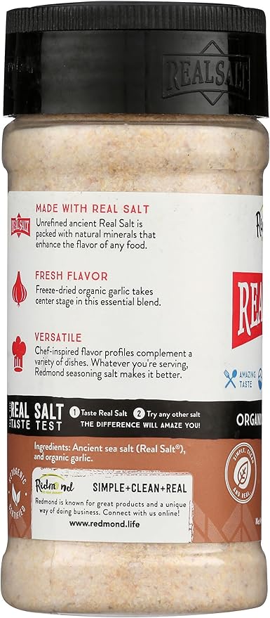 Redmond Real Salt Organic Garlic Salt