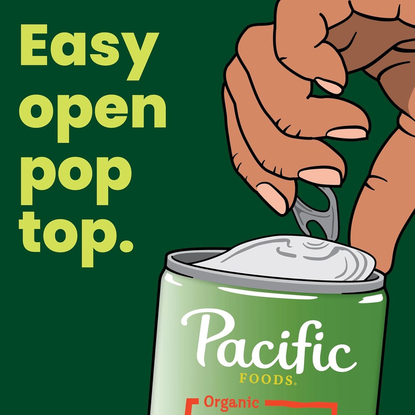 Pacific Foods Organic White Bean Verde Chili, Plant Based, 16.5 oz