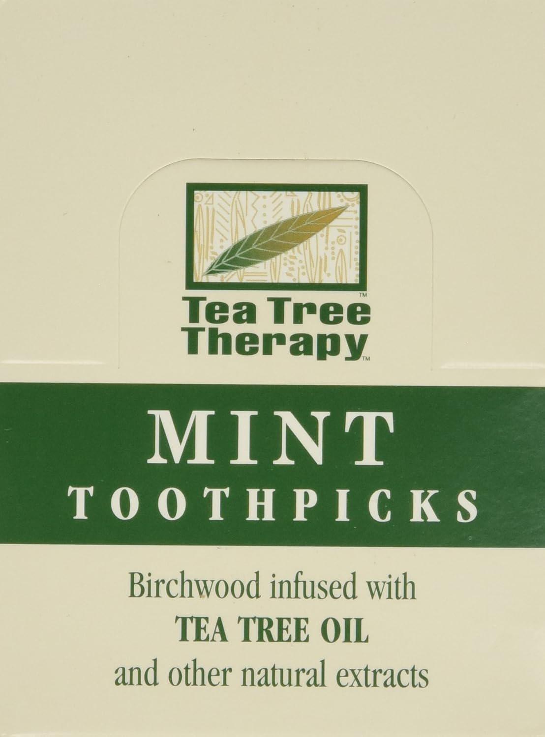 Tea Tree Therapy - Tea Tree Toothpicks - Mint 100 Count