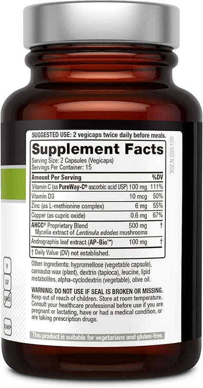 Premium AHCC Complex ImmunoComplex, 60 Vegicaps