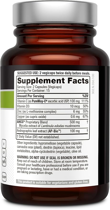 Premium AHCC Complex ImmunoComplex, 60 Vegicaps
