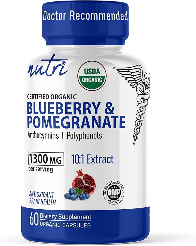Blueberry Pomegranate Organic, 60 ct