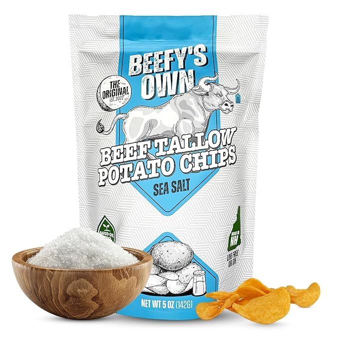 Beef Tallow Potato Chips - Gluten-Free - 5 Oz