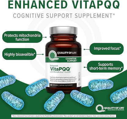 Enhanced VitaPQQ® with CoQ10, 30 VegiCaps