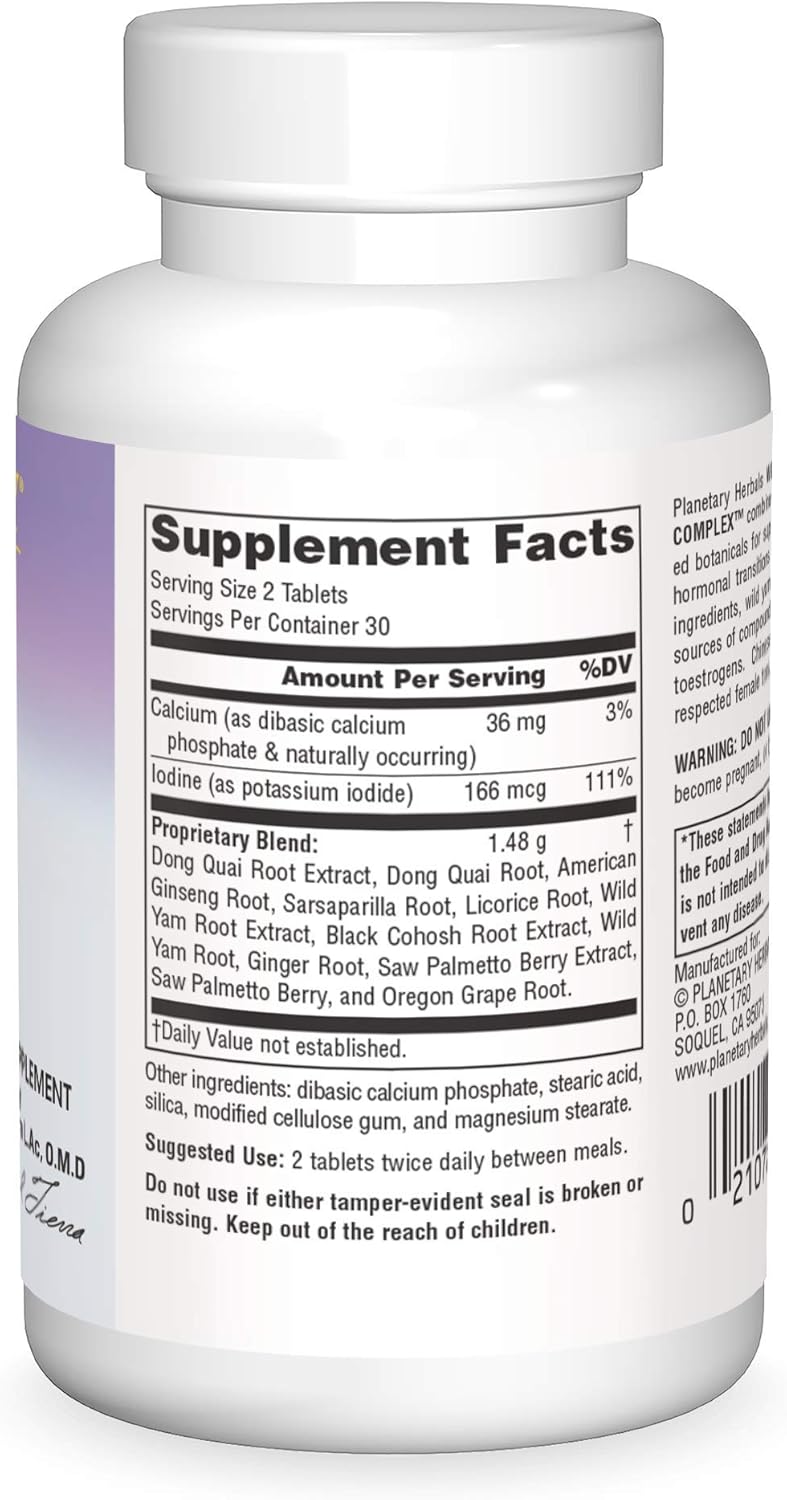 Planetary Herbals Wild Yam-Black Cohosh Complex™ 800 mg